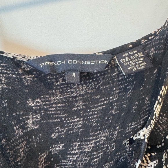 French Connection Monochrome Textured Dress - Picture 3 of 3